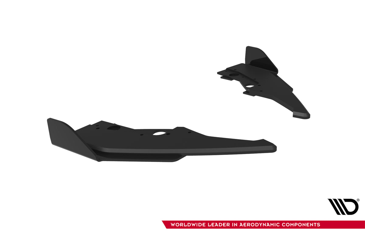 Street Pro Heck Ansatz Flaps Diffusor V.2 + Flaps passend für BMW 1er M-Paket F70 schwarz Hochglanz – Ansicht 7