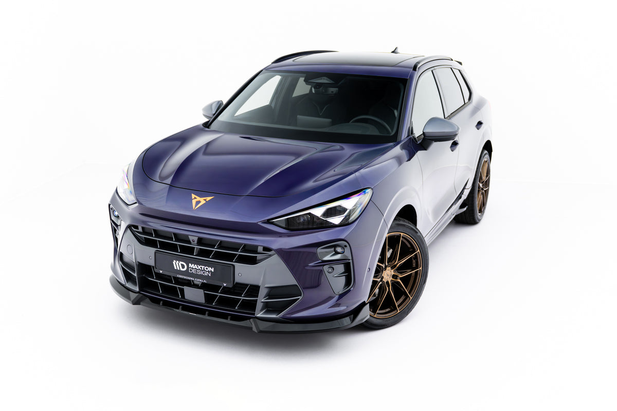 Street+ Spoilerlippe Front Ansatz V.1 passend für Cupra Terramar Mk1 schwarz Hochglanz – Ansicht 1
