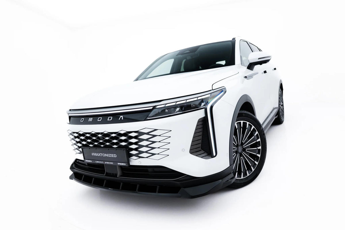 Street+ Spoilerlippe Front Ansatz passend für Omoda 9 Mk1 schwarz Hochglanz – Ansicht 3