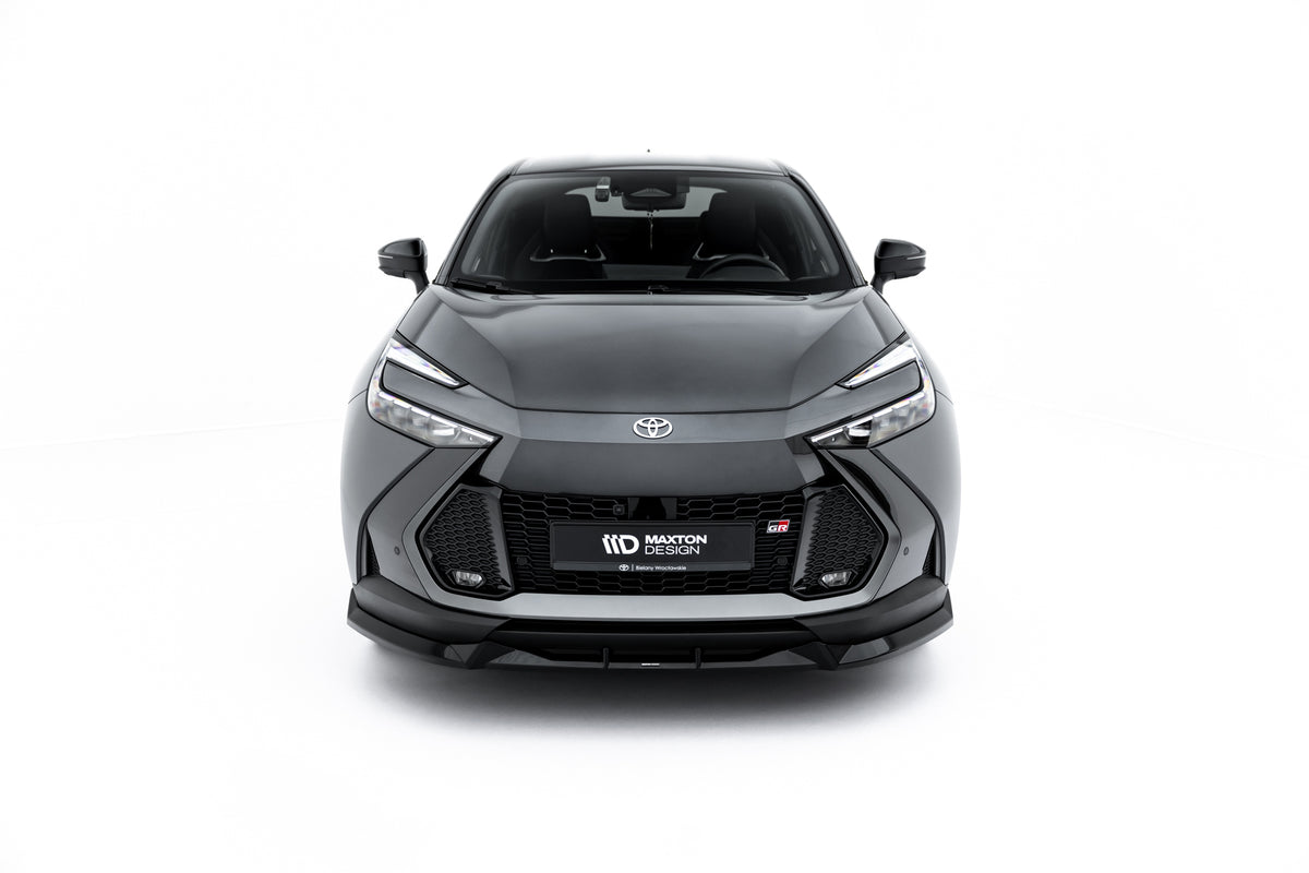 Street+ Spoilerlippe Front Ansatz passend für Toyota C-HR Mk2 schwarz Hochglanz – Ansicht 3
