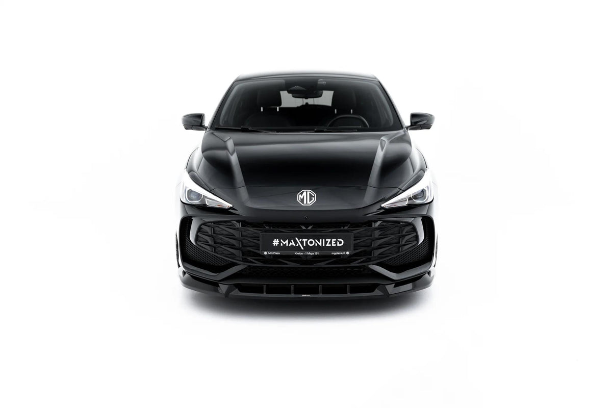 Street+ Spoilerlippe Front Ansatz V.2 passend für MG 3 Mk1 schwarz Hochglanz – Ansicht 3