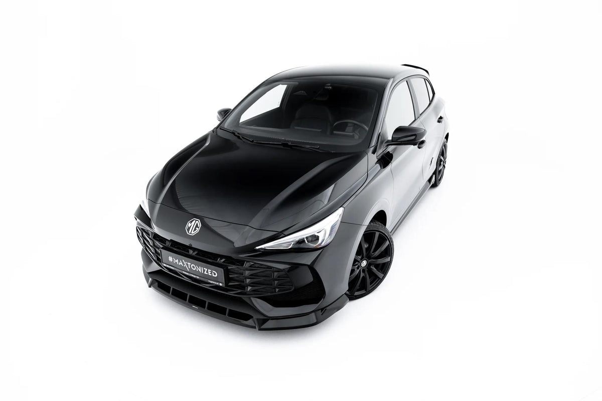 Street+ Spoilerlippe Front Ansatz V.2 passend für MG 3 Mk1 schwarz Hochglanz – Ansicht 2