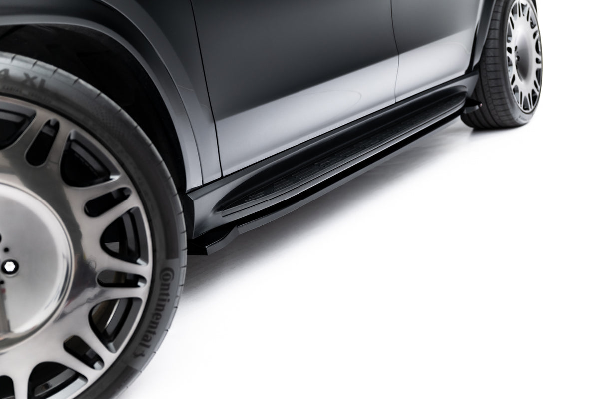 Street+ Seitenschweller Leisten passend für V.3 passend für Mercedes-Benz GLS AMG-Line X167 / X167 Facelift schwarz Hochglanz – Ansicht 2