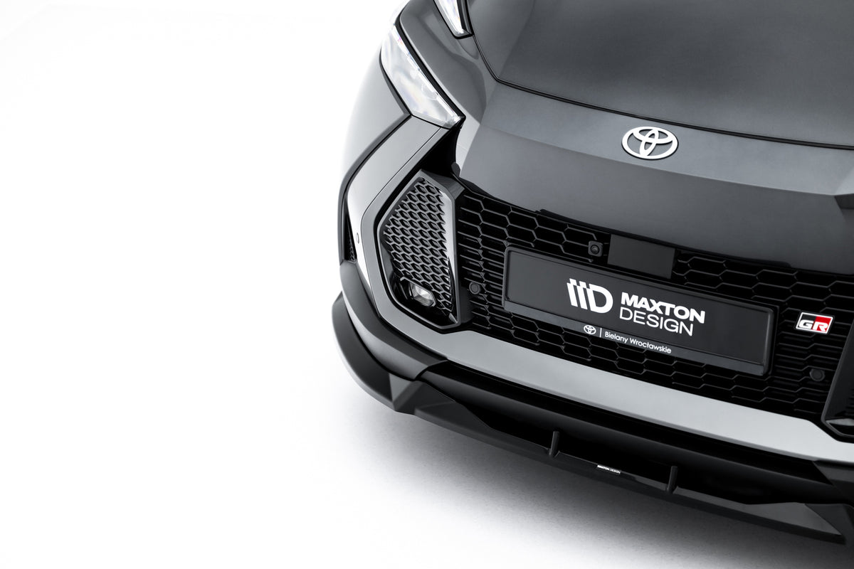 Street+ Spoilerlippe Front Ansatz passend für Toyota C-HR Mk2 schwarz Hochglanz – Ansicht 1