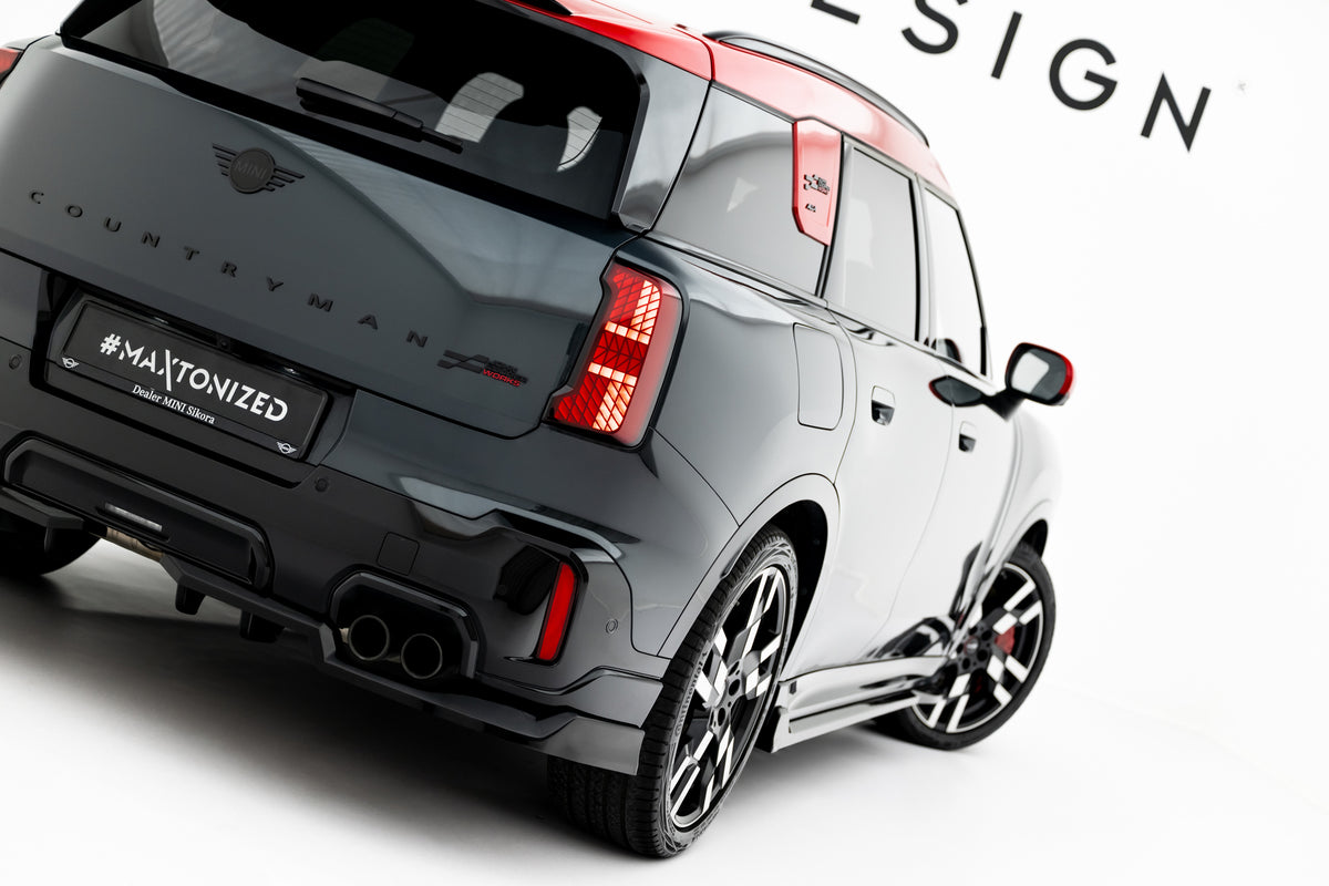 Street+ Mittlerer Diffusor RACE passend für Mini Countryman JCW U25 schwarz Hochglanz – Ansicht 1