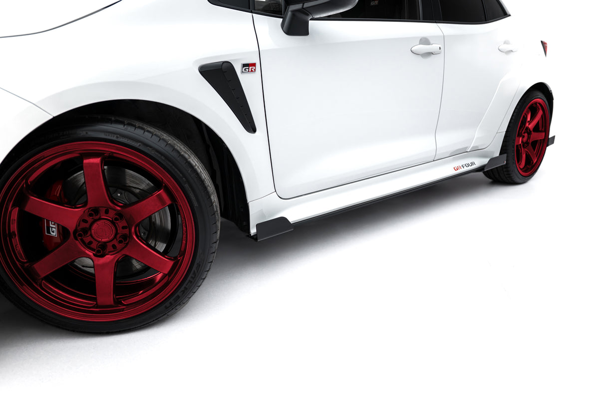 Seitenschweller Flaps passend für Toyota GR Corolla Mk12 schwarz Hochglanz – Ansicht 4