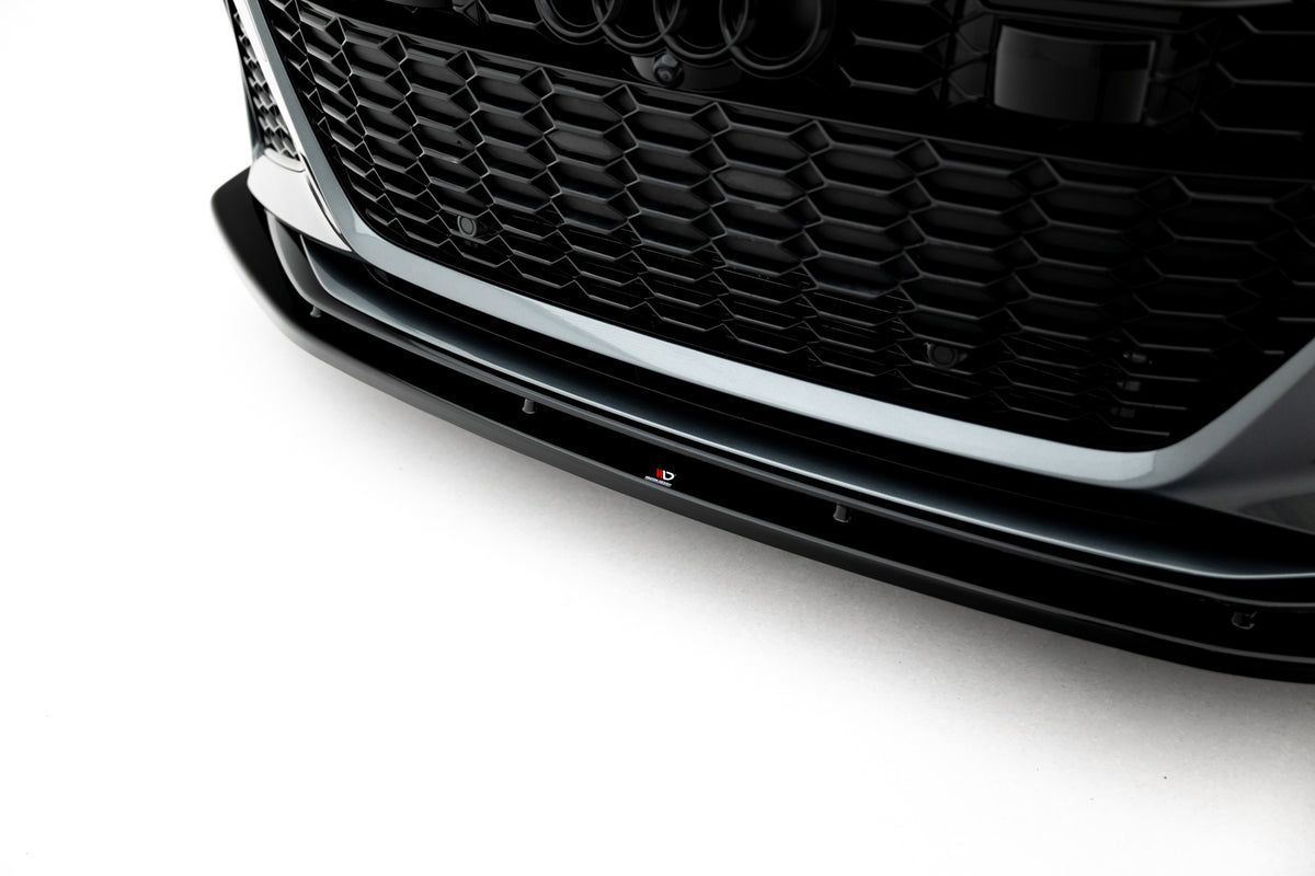 Street+ Spoilerlippe Front Ansatz V.2 passend für Audi RS6 C8 / C8 Facelift schwarz Hochglanz – Ansicht 3