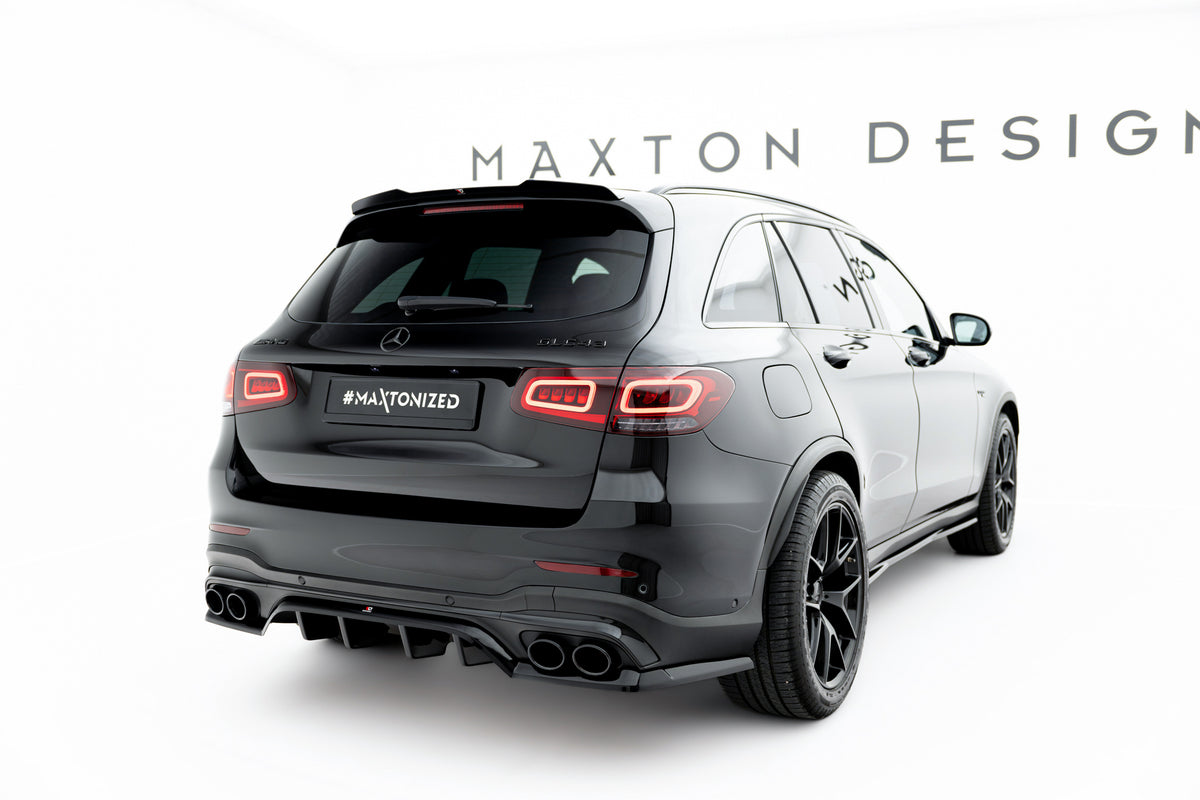 Street+ Mittlerer Diffusor RACE passend für Mercedes-AMG GLC 43 SUV X253 Facelift schwarz Hochglanz – Ansicht 2
