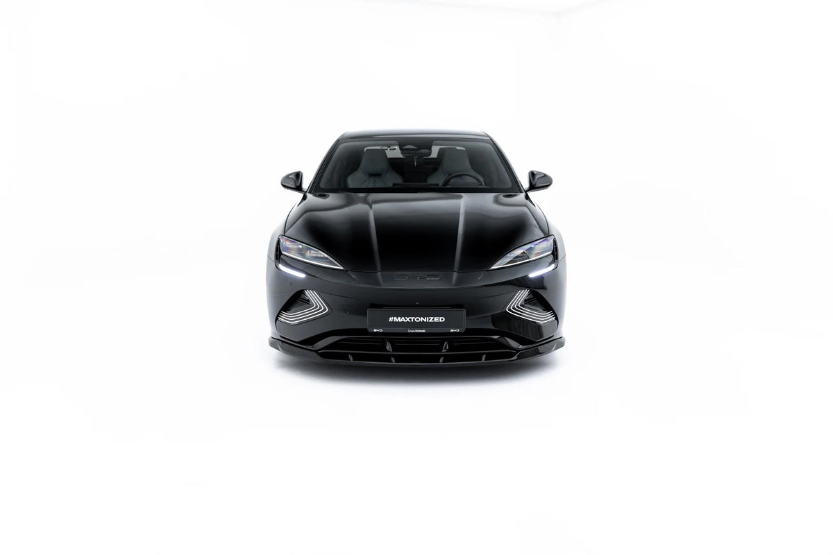 Street+ Spoilerlippe Front Ansatz passend für BYD Seal Mk1 schwarz Hochglanz – Ansicht 1