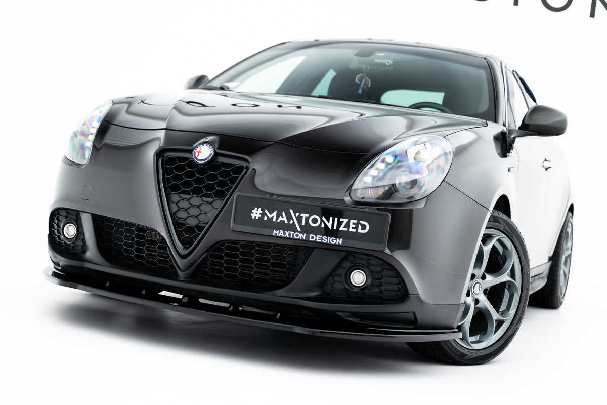Street+ Spoilerlippe Front Ansatz passend für Alfa Romeo Giulietta Zender schwarz Hochglanz – Ansicht 2