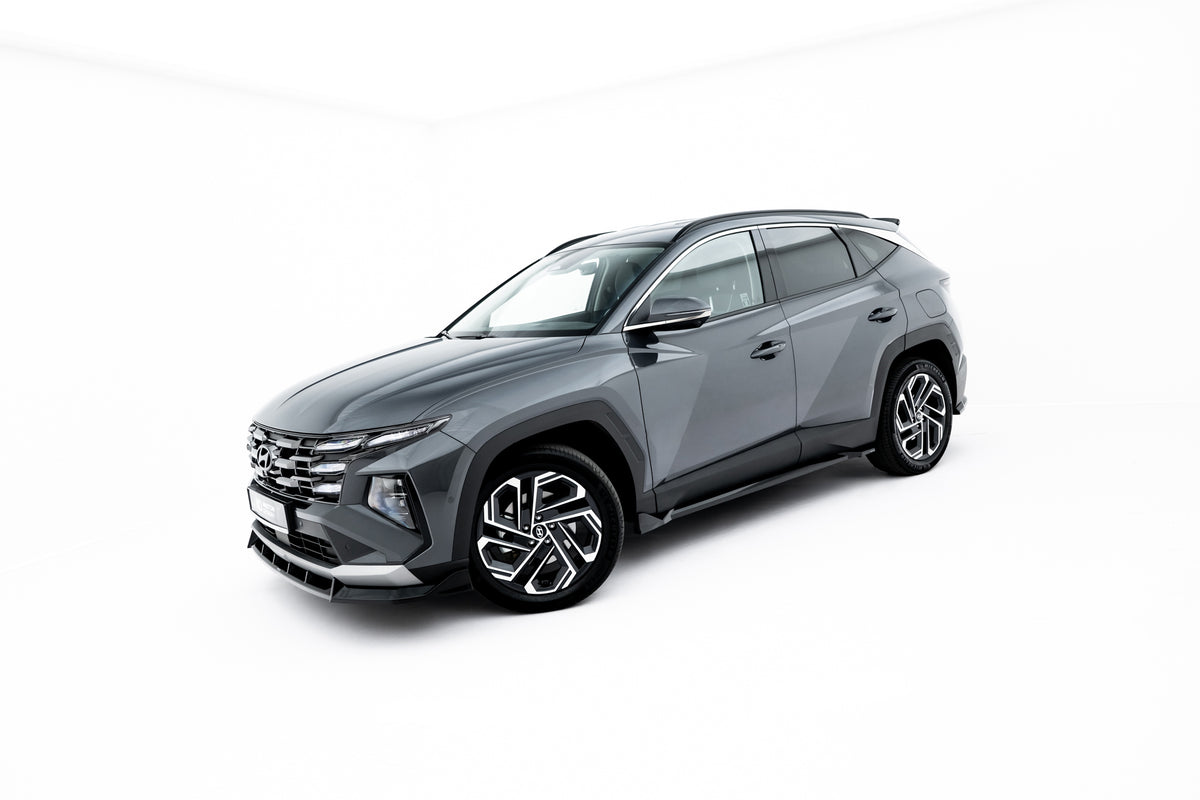Street+ Seitenschweller Leisten passend für Hyundai Tucson Mk4 Facelift schwarz Hochglanz – Ansicht 1