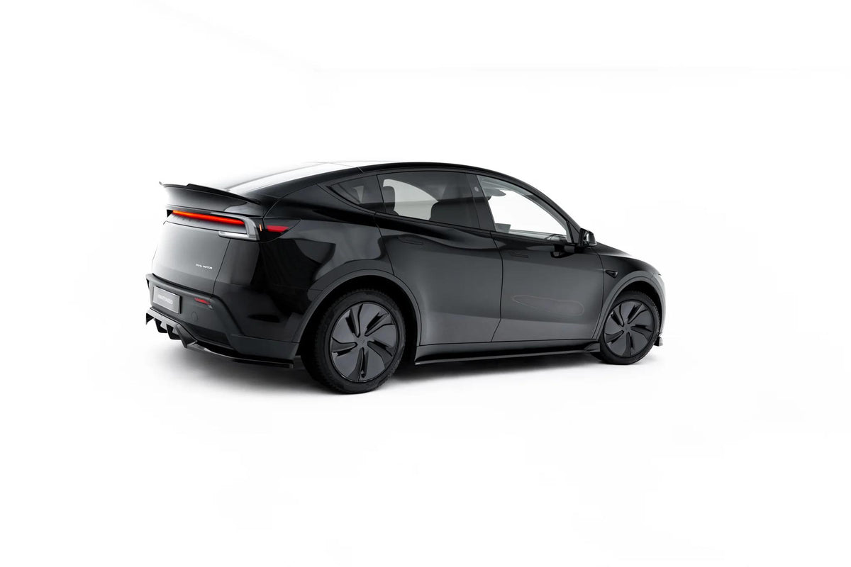 Street+ Seitenschweller Leisten passend für Tesla Model Y Premium Mk1 Facelift schwarz Hochglanz – Ansicht 2