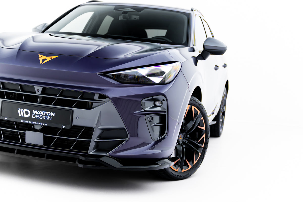 Street+ Spoilerlippe Front Ansatz V.2 passend für Cupra Terramar Mk1 schwarz Hochglanz – Ansicht 1