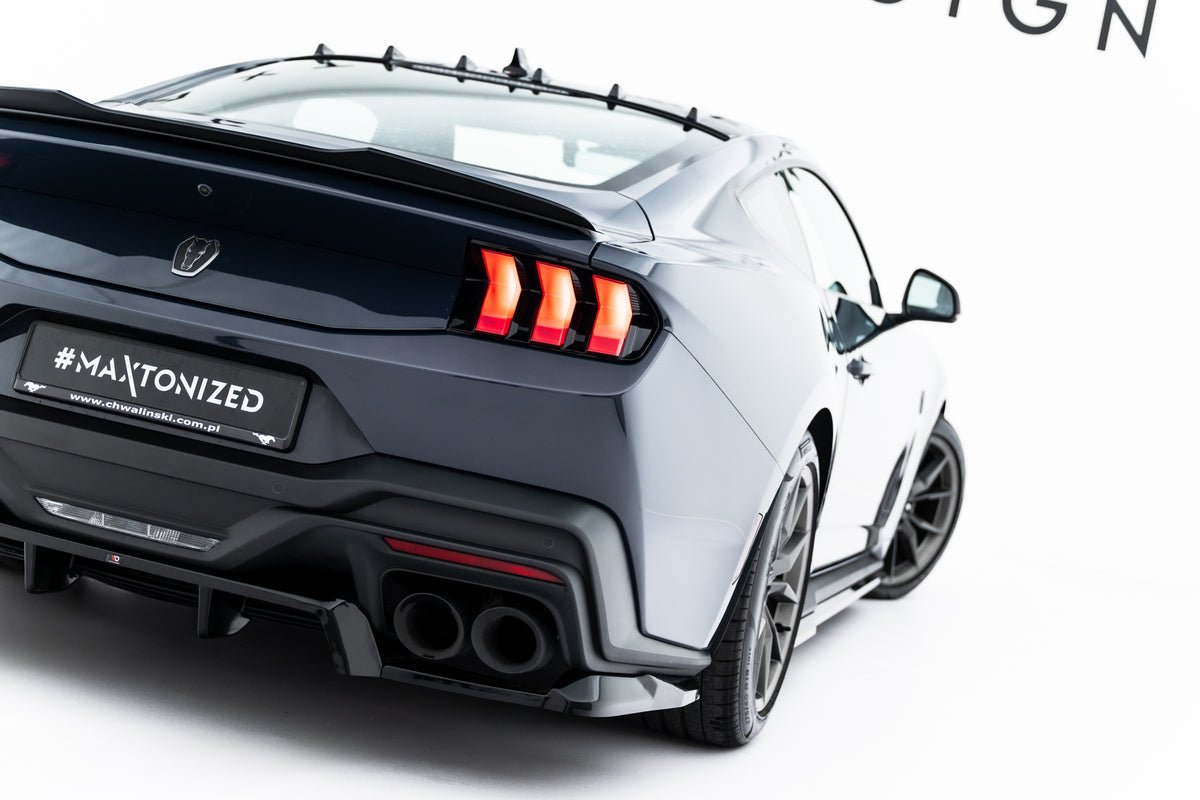 Street+ Mittlerer Diffusor RACE passend für Ford Mustang Dark Horse Mk7 schwarz Hochglanz – Ansicht 3