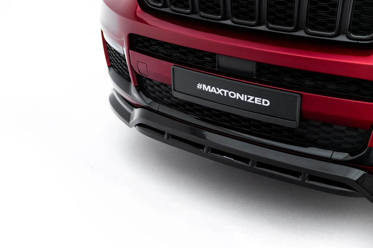 Street+ Spoilerlippe Front Ansatz passend für Jeep Grand Cherokee L Mk5 schwarz Hochglanz – Ansicht 5