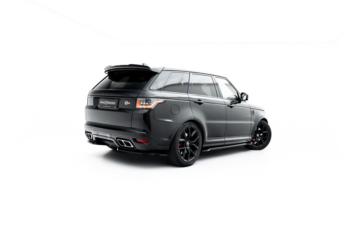 Heck Ansatz Flaps Diffusor passend für Land Rover Range Rover SVR Mk2 Facelift schwarz Hochglanz – Ansicht 1