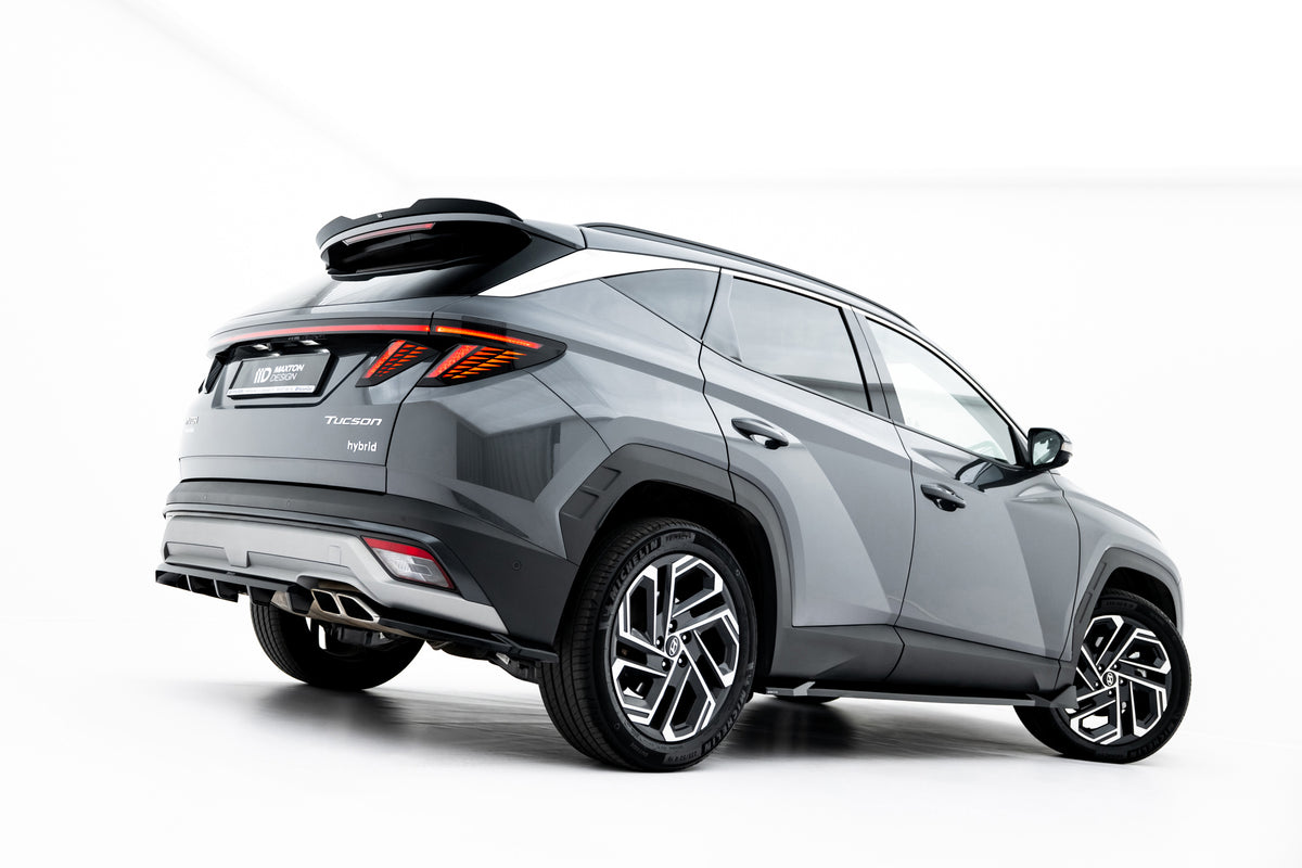 Street+ Seitenschweller Leisten passend für Hyundai Tucson Mk4 Facelift schwarz Hochglanz – Ansicht 4
