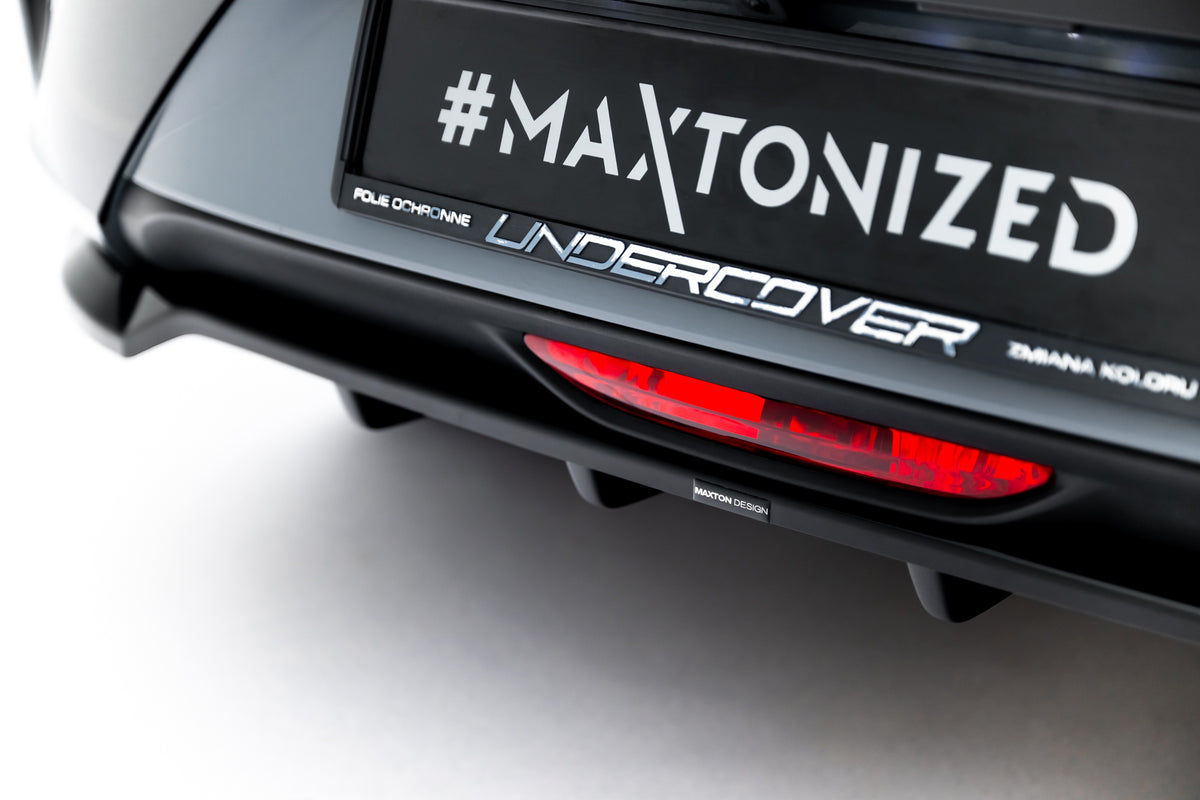 Street+ Mittlerer Diffusor RACE passend für Opel Corsa F Facelift (Mk6 Facelift) schwarz Hochglanz – Ansicht 1