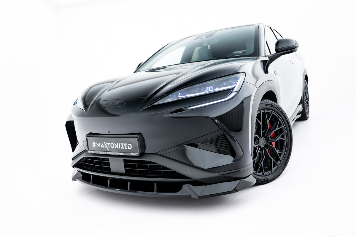 Street+ Spoilerlippe Front Ansatz passend für BYD Sealion 7 Mk1 schwarz Hochglanz – Ansicht 3