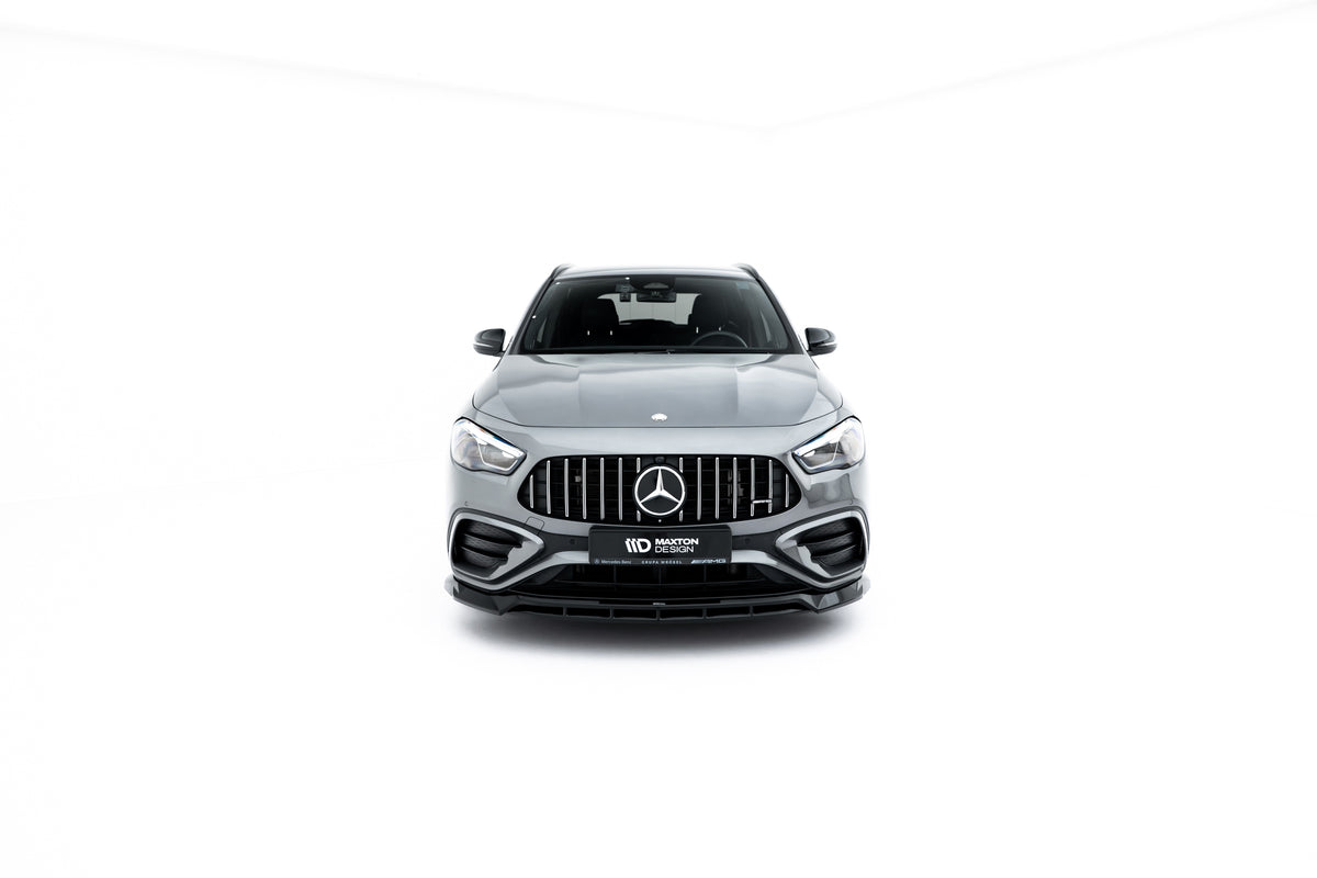 Street+ Spoilerlippe Front Ansatz V.1 passend für Mercedes-AMG GLA 35 H247 Facelift schwarz Hochglanz – Ansicht 5