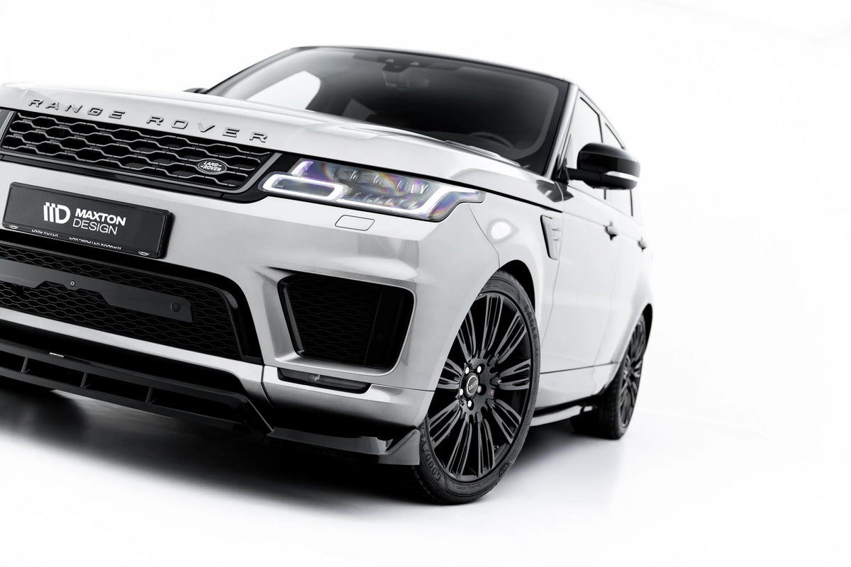 Street+ Spoilerlippe Front Ansatz passend für Land Rover Range Rover Sport Mk2 Facelift schwarz Hochglanz – Ansicht 4