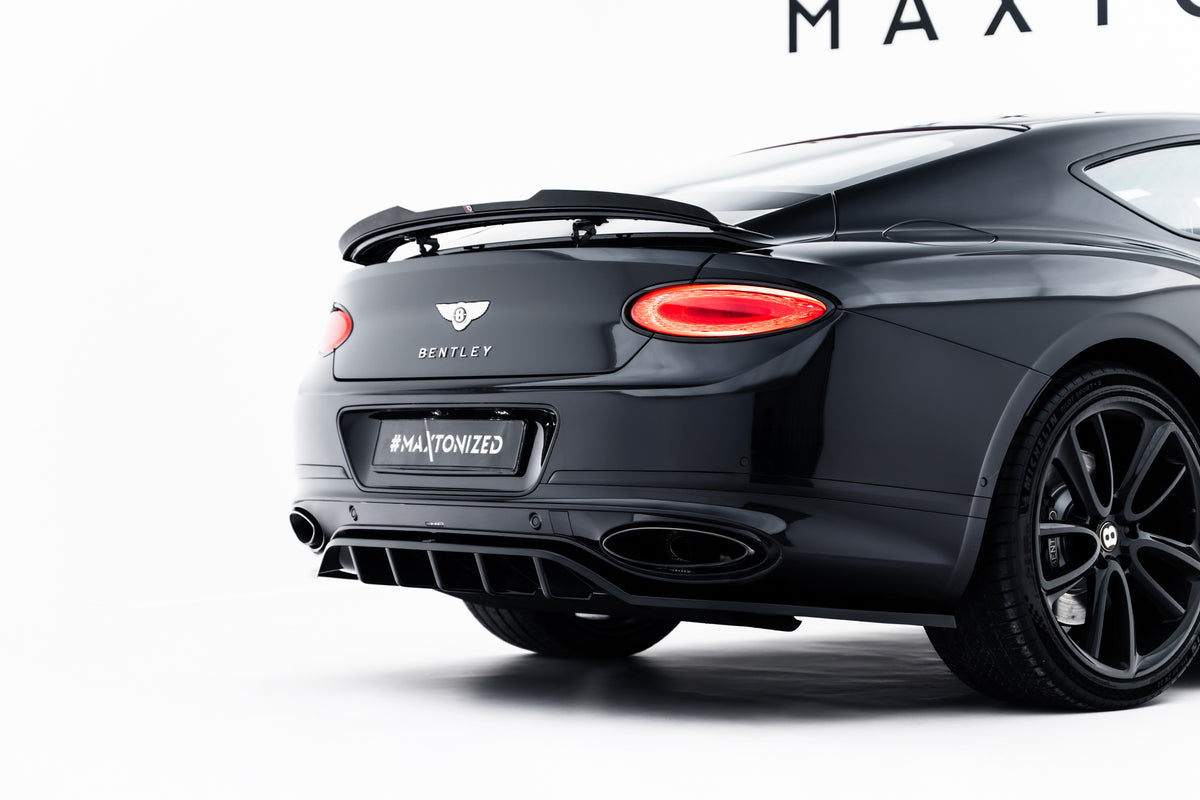 Street+ Mittlerer Diffusor RACE passend für Bentley Continental GT Coupe Mk3 schwarz Hochglanz – Ansicht 3