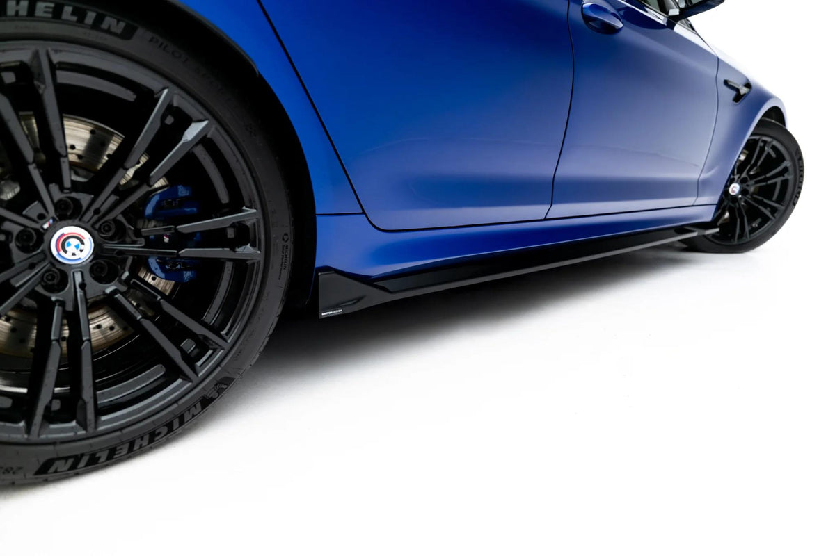 Street+ Seitenschweller Leisten V.2 passend für BMW M5 F90  schwarz Hochglanz – Ansicht 3