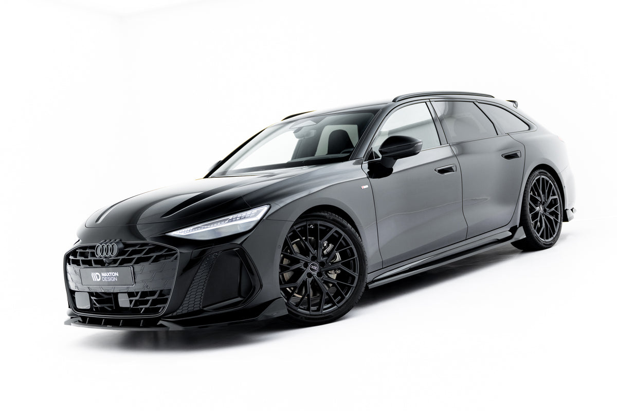 Street+ Seitenschweller Leisten V.2 passend für Audi A6 S-Line C9 schwarz Hochglanz – Ansicht 3