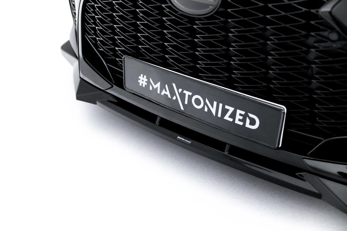 Street+ Spoilerlippe Front Ansatz V.2 passend für Lexus IS 500 Mk3 Facelift 2 (XE30) schwarz Hochglanz – Ansicht 4