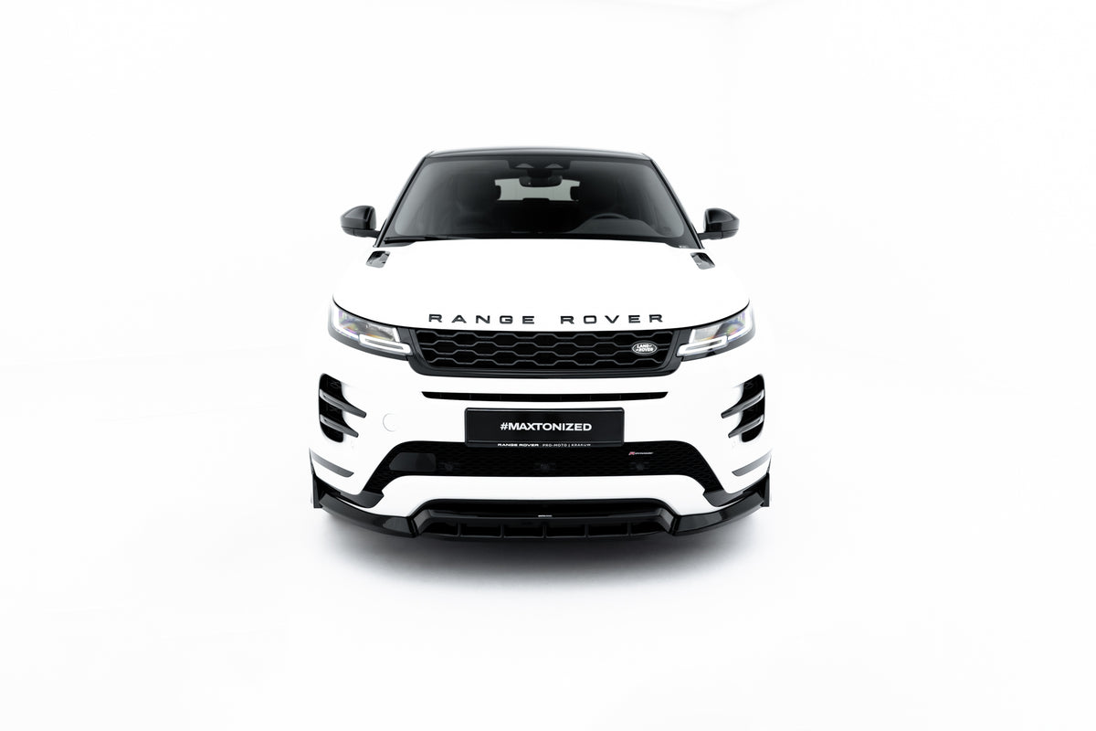 Street+ Spoilerlippe Front Ansatz passend für Land Rover Range Rover Evoque Dynamic Mk2 schwarz Hochglanz – Ansicht 3