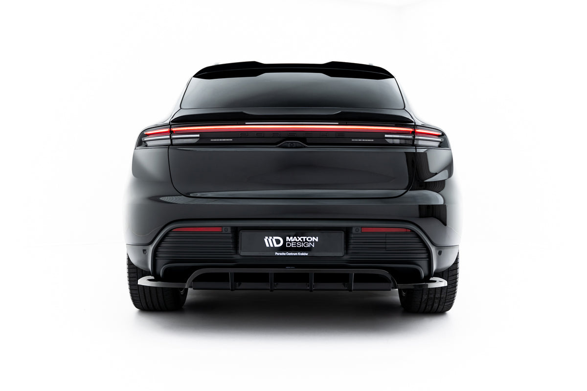 Street+ Mittlerer Diffusor RACE passend für Porsche Macan EV Mk1 schwarz Hochglanz – Ansicht 4