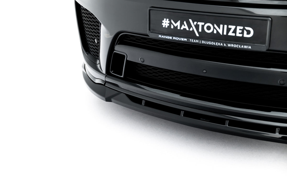 Street+ Spoilerlippe Front Ansatz passend für Land Rover Range Rover SVR Mk2 Facelift schwarz Hochglanz – Ansicht 5