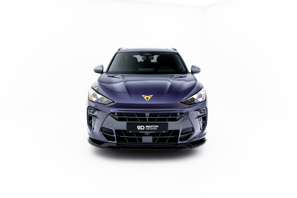 Street+ Spoilerlippe Front Ansatz V.2 passend für Cupra Terramar Mk1 schwarz Hochglanz – Ansicht 3