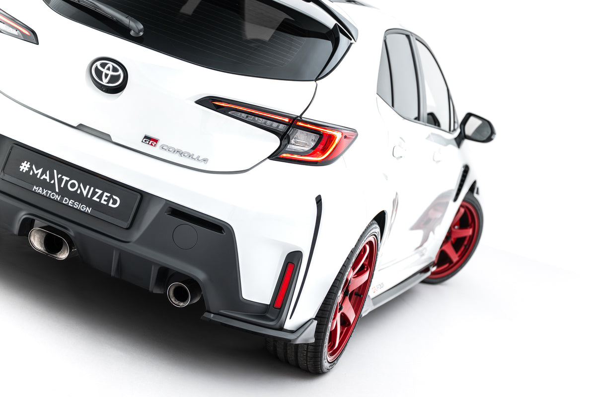 Heck Ansatz Flaps Diffusor V.2 passend für Toyota GR Corolla Mk12 schwarz Hochglanz – Ansicht 2