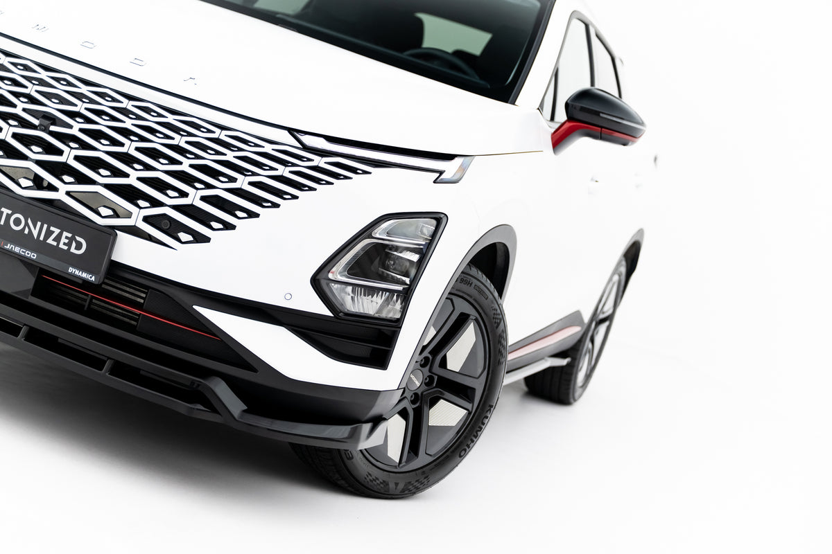 Street+ Spoilerlippe Front Ansatz passend für Omoda 5 Mk1 schwarz Hochglanz – Ansicht 1