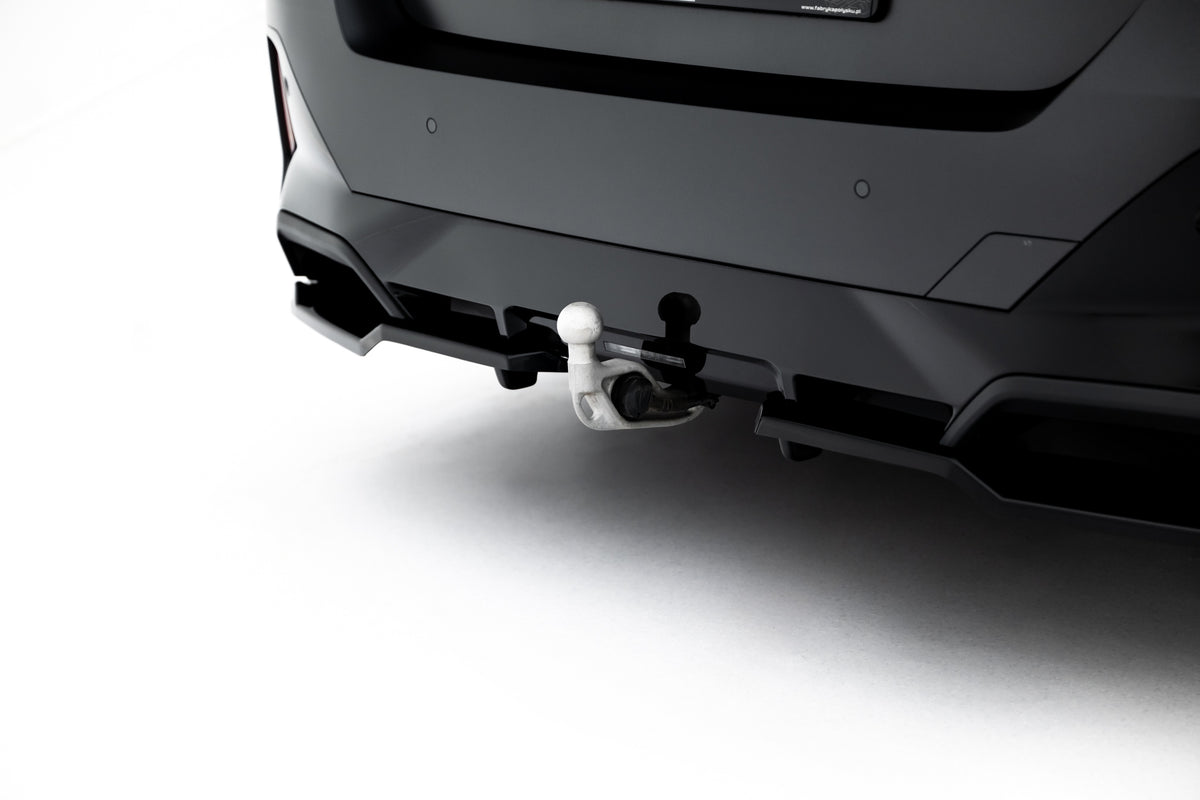 Heck Ansatz Flaps Diffusor V.2 passend für BMW 5er / i5 M-Paket Limousine / Touring G60 / G61 schwarz Hochglanz – Ansicht 5