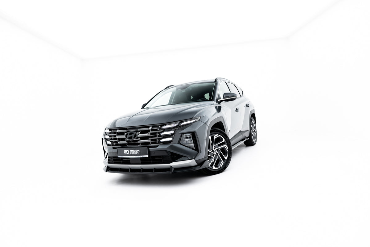 Street+ Spoilerlippe Front Ansatz passend für Hyundai Tucson Mk4 Facelift schwarz Hochglanz – Ansicht 1