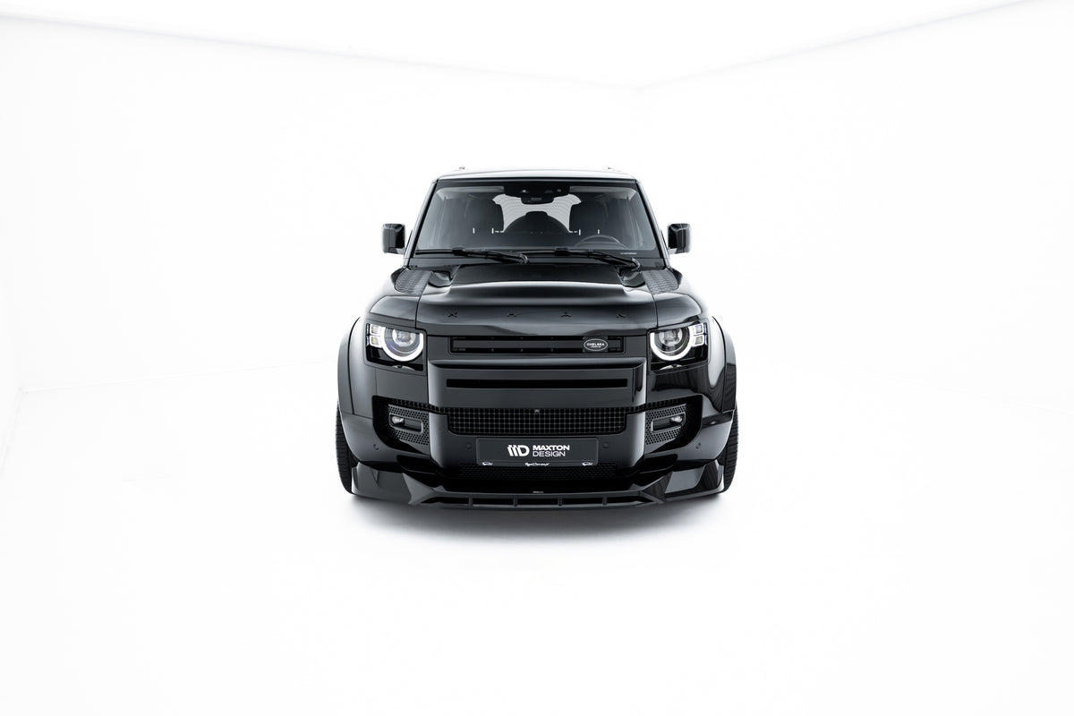 Street+ Spoilerlippe Front Ansatz passend für Land Rover Defender Mk4 schwarz Hochglanz – Ansicht 5