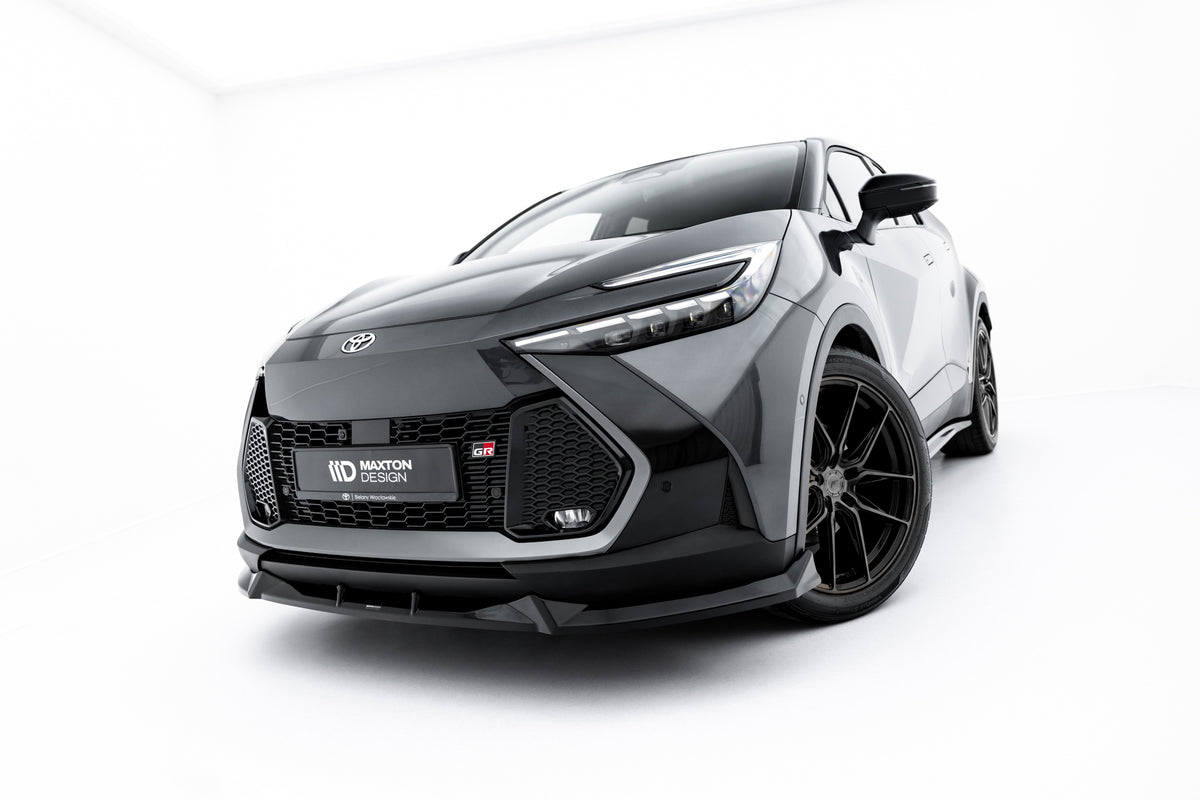 Street+ Spoilerlippe Front Ansatz passend für Toyota C-HR Mk2 schwarz Hochglanz – Ansicht 2
