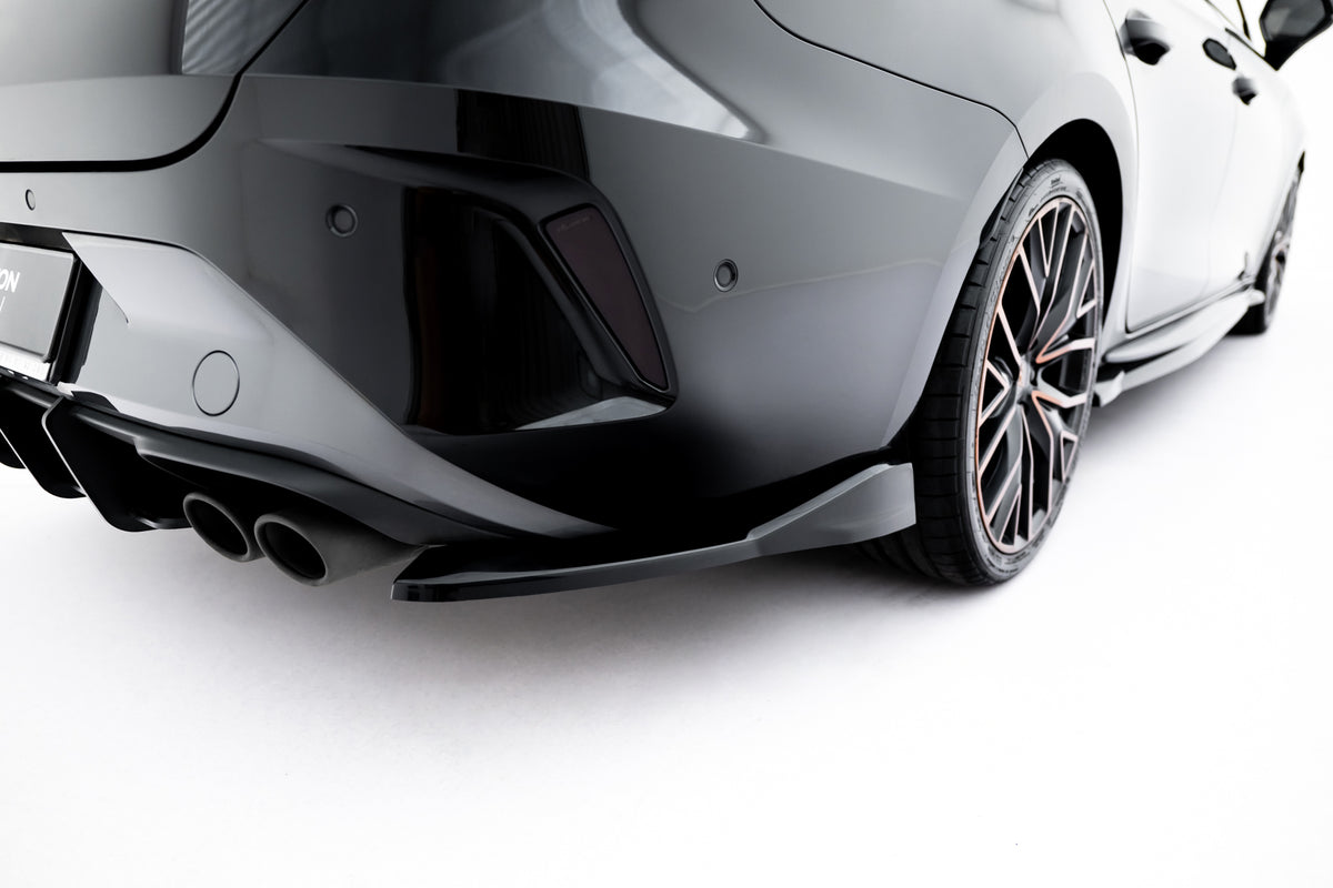 Heck Ansatz Flaps Diffusor V.3 passend für Cupra Leon ST Mk1 Facelift schwarz Hochglanz – Ansicht 2