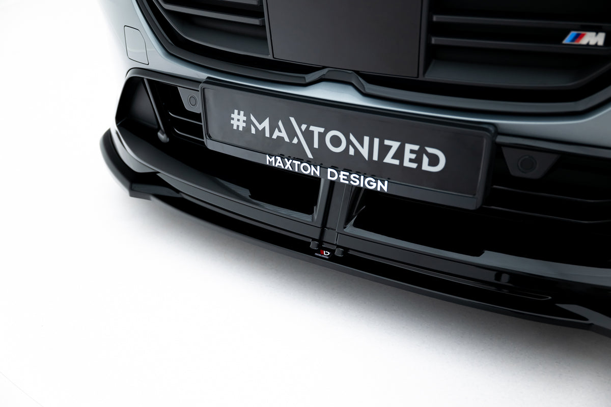 Street+ Spoilerlippe Front Ansatz V.3 passend für BMW M135i M Performance F70 schwarz Hochglanz – Ansicht 3