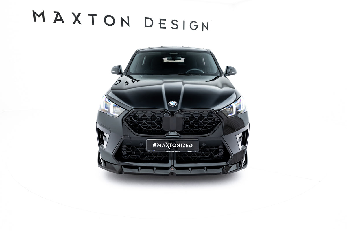 Street+ Spoilerlippe Front Ansatz passend für BMW X2 M-Paket / iX2 U10 schwarz Hochglanz – Ansicht 4