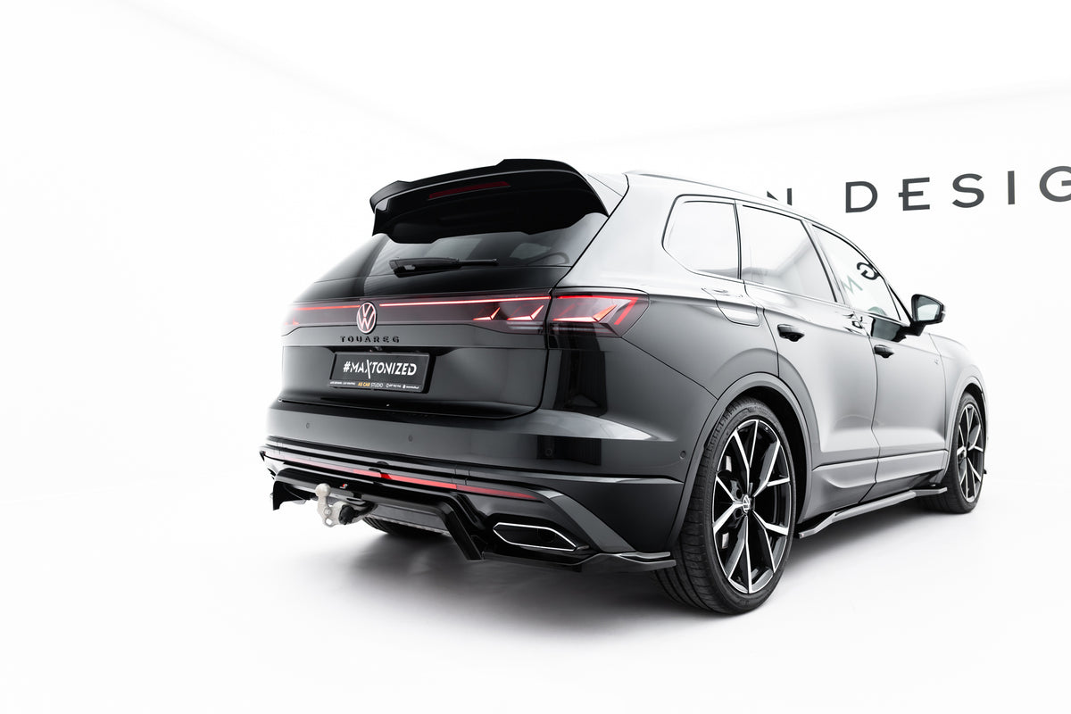 Street+ Mittlerer Diffusor RACE passend für VW Touareg R-Line Mk3 Facelift schwarz Hochglanz – Ansicht 4