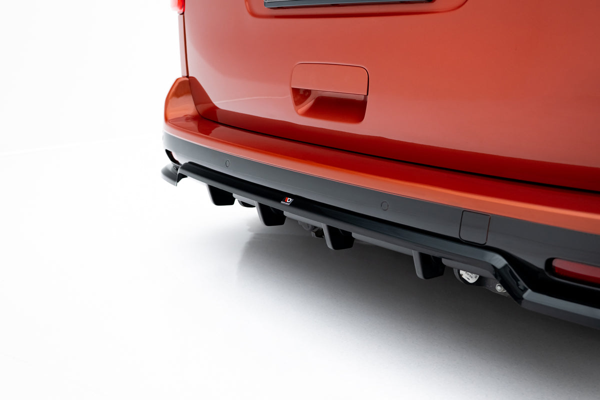 Street+ Mittlerer Diffusor RACE passend für Peugeot Partner Long Mk3 schwarz Hochglanz – Ansicht 3
