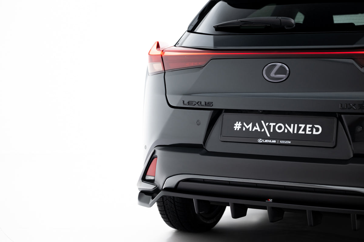 Street+ Mittlerer Diffusor RACE passend für Lexus UX F-Sport Mk1 schwarz Hochglanz – Ansicht 4