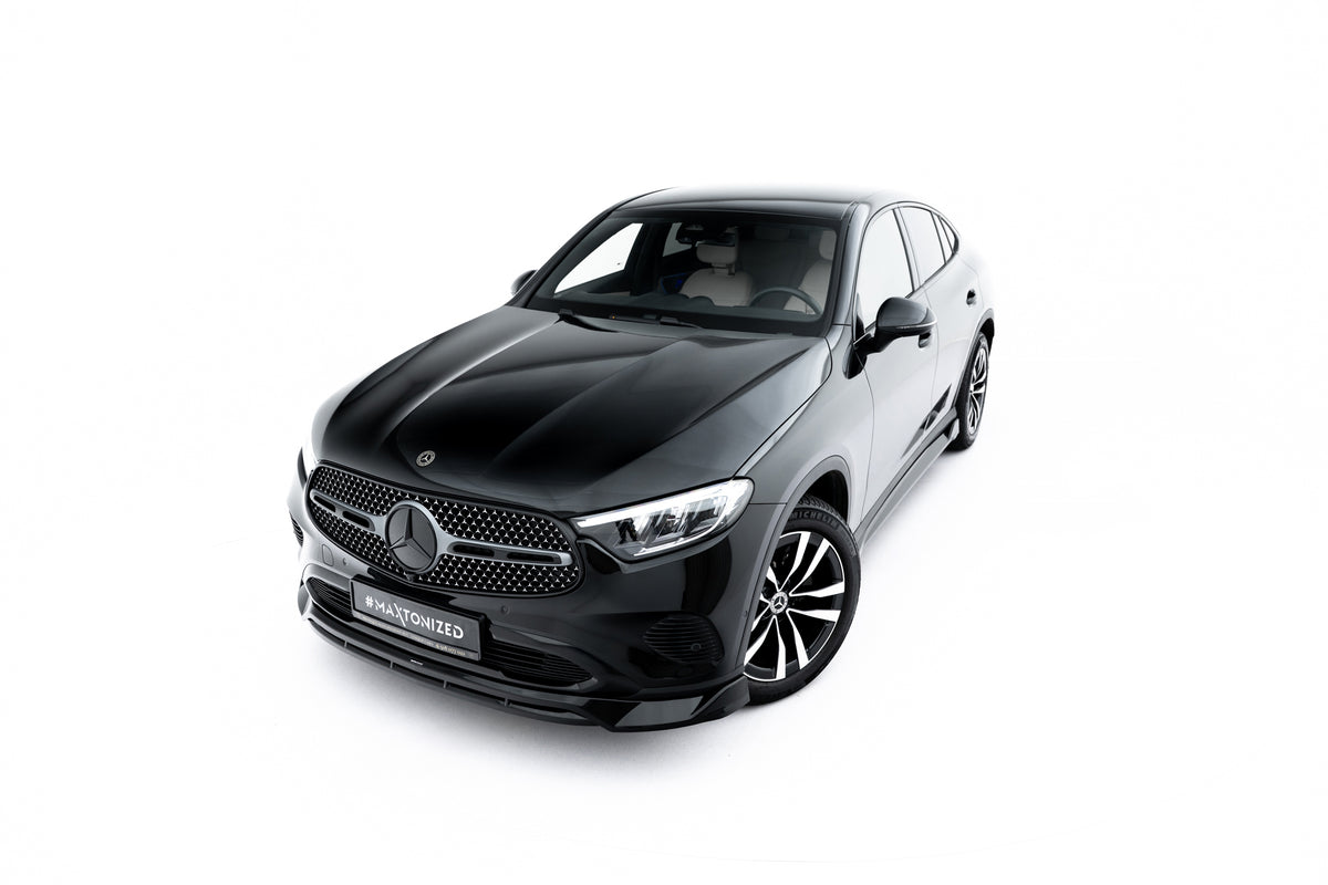 Street+ Spoilerlippe Front Ansatz passend für Mercedes-Benz GLC Coupe C254 schwarz Hochglanz – Ansicht 2