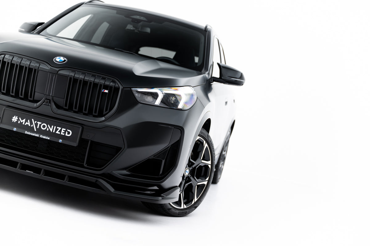 Street+ Spoilerlippe Front Ansatz passend für BMW X1 M35i U11 schwarz Hochglanz – Ansicht 5
