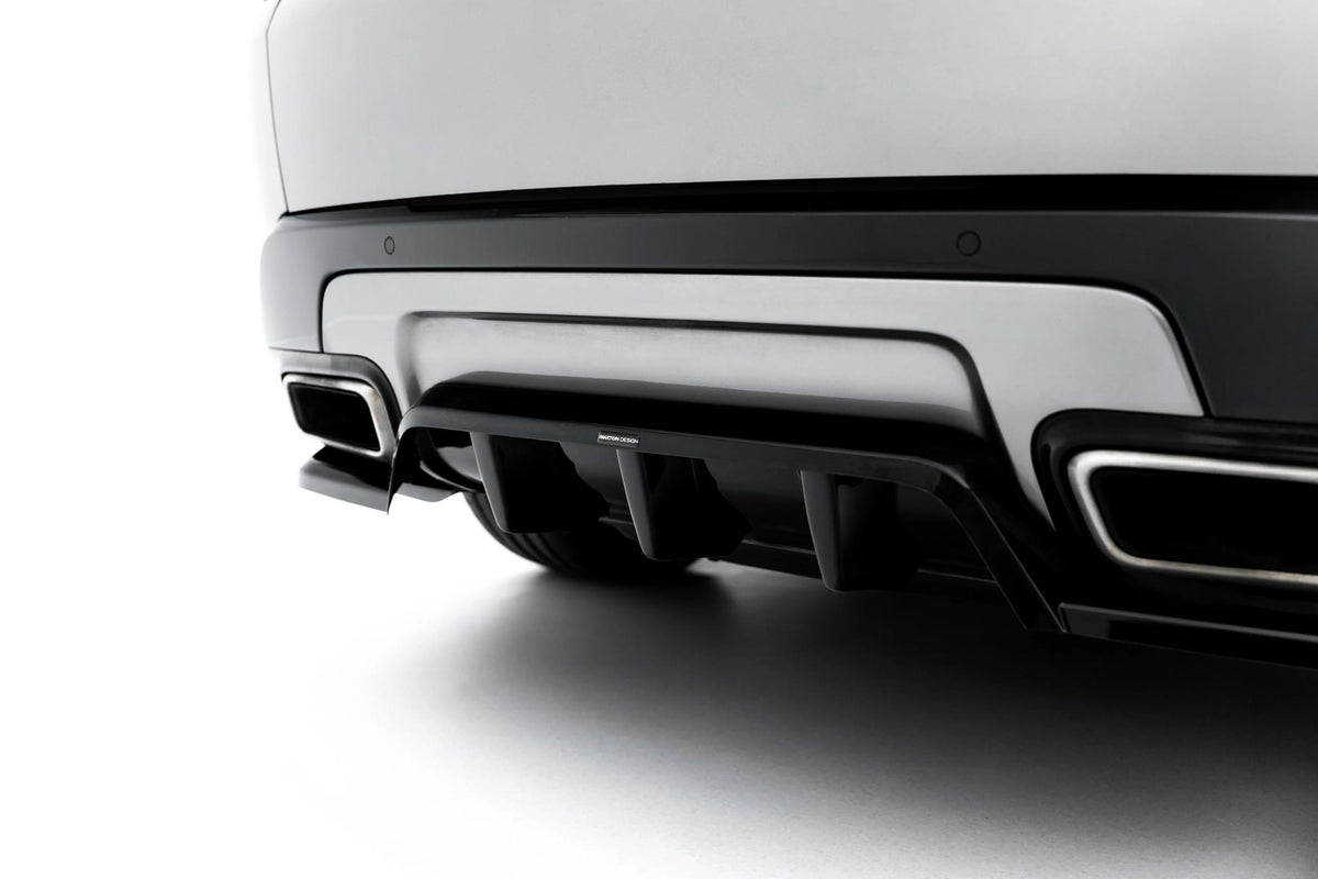 Street+ Mittlerer Diffusor RACE passend für Land Rover Range Rover Sport Mk2 Facelift schwarz Hochglanz – Ansicht 3