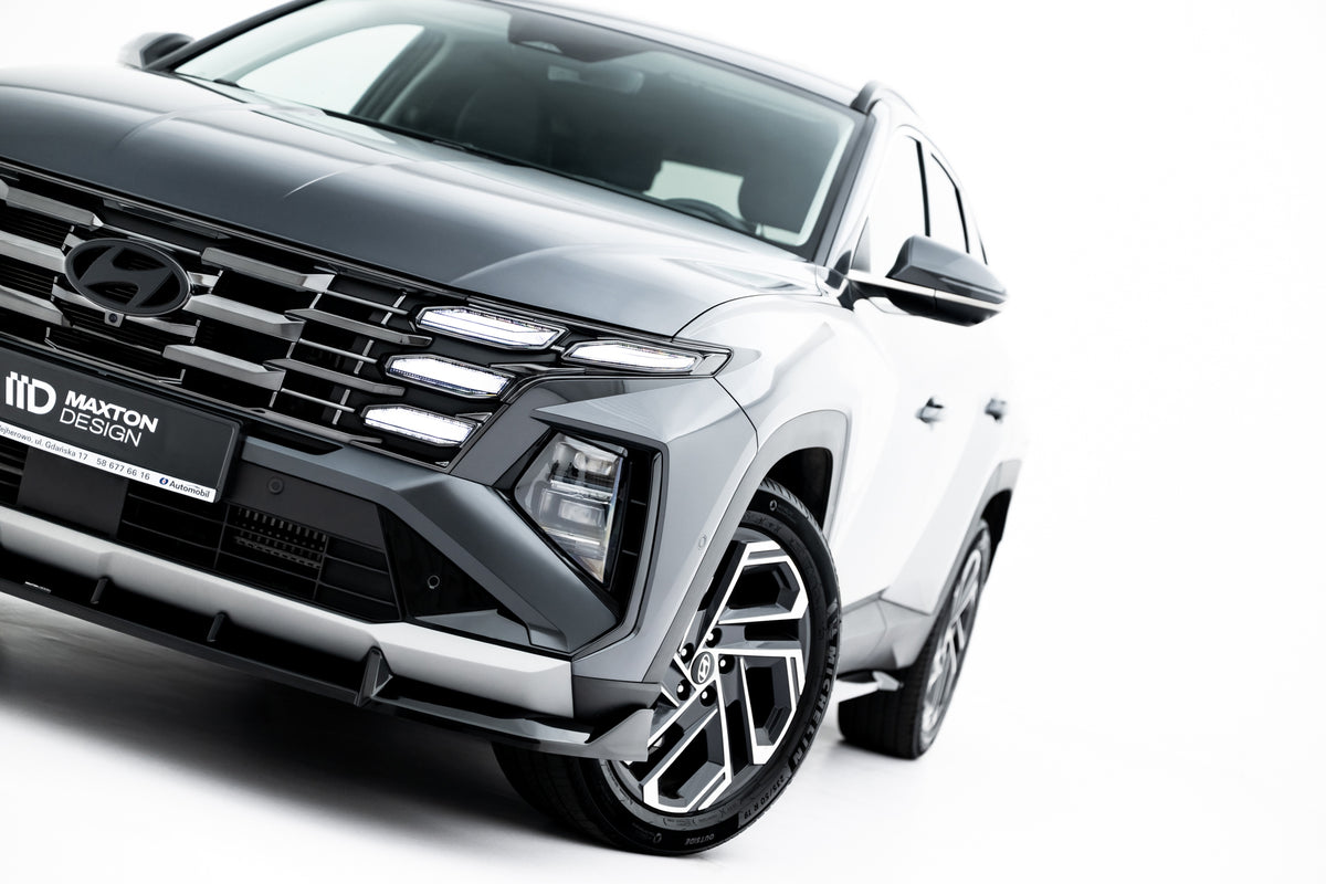 Street+ Spoilerlippe Front Ansatz passend für Hyundai Tucson Mk4 Facelift schwarz Hochglanz – Ansicht 5