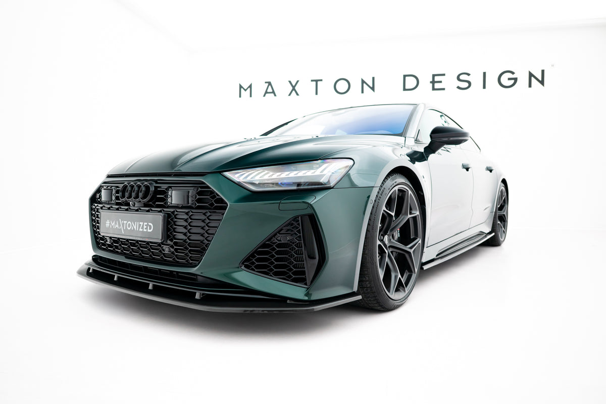 Prepreg Carbon Fiber Street+ Spoilerlippe Front Ansatz passend für Audi RS7 C8 – Ansicht 6